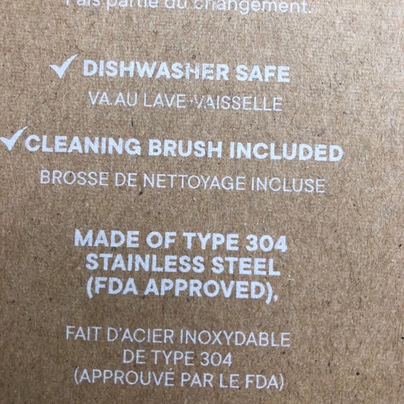 BNIB: LOVE UR PLANET steel straws with cleaning brush - Picture 5 of 5